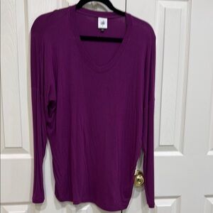 CAbi Purple Relaxed Blouse